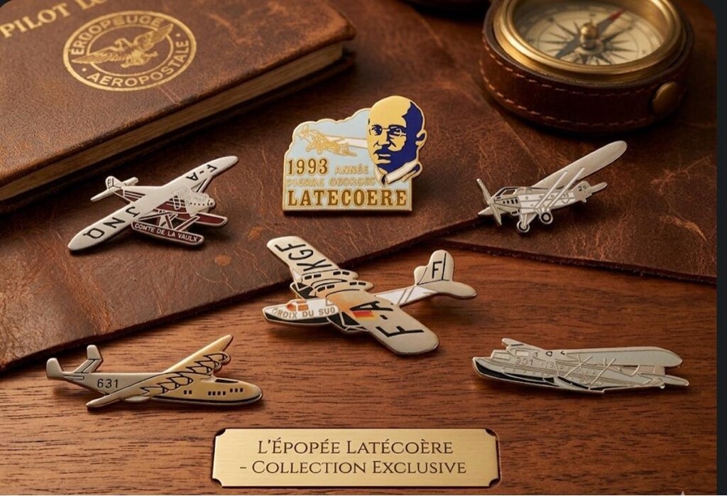 NADİR - 1993 Pierre-Georges Latécoère Sınırlı Üretim Havacılık Pin Set - 2