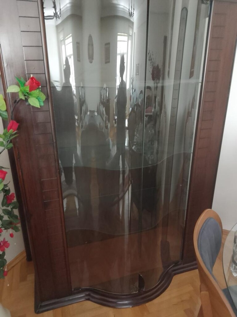 3 lü 4 tane de tekli vitrin takımı Ankara siteler iskeleti gürgen agac - 5