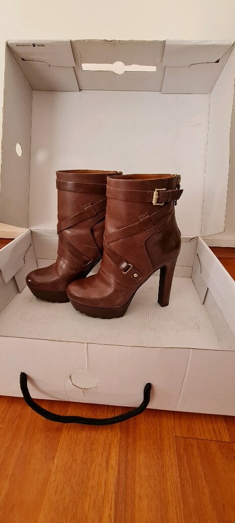 Nine West Kahverengi Deri Bot
