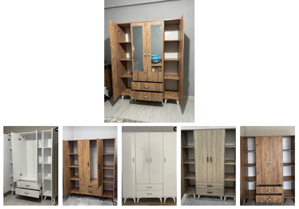 4 kapaklı elbise dolabı qxpfvukaoh - 6