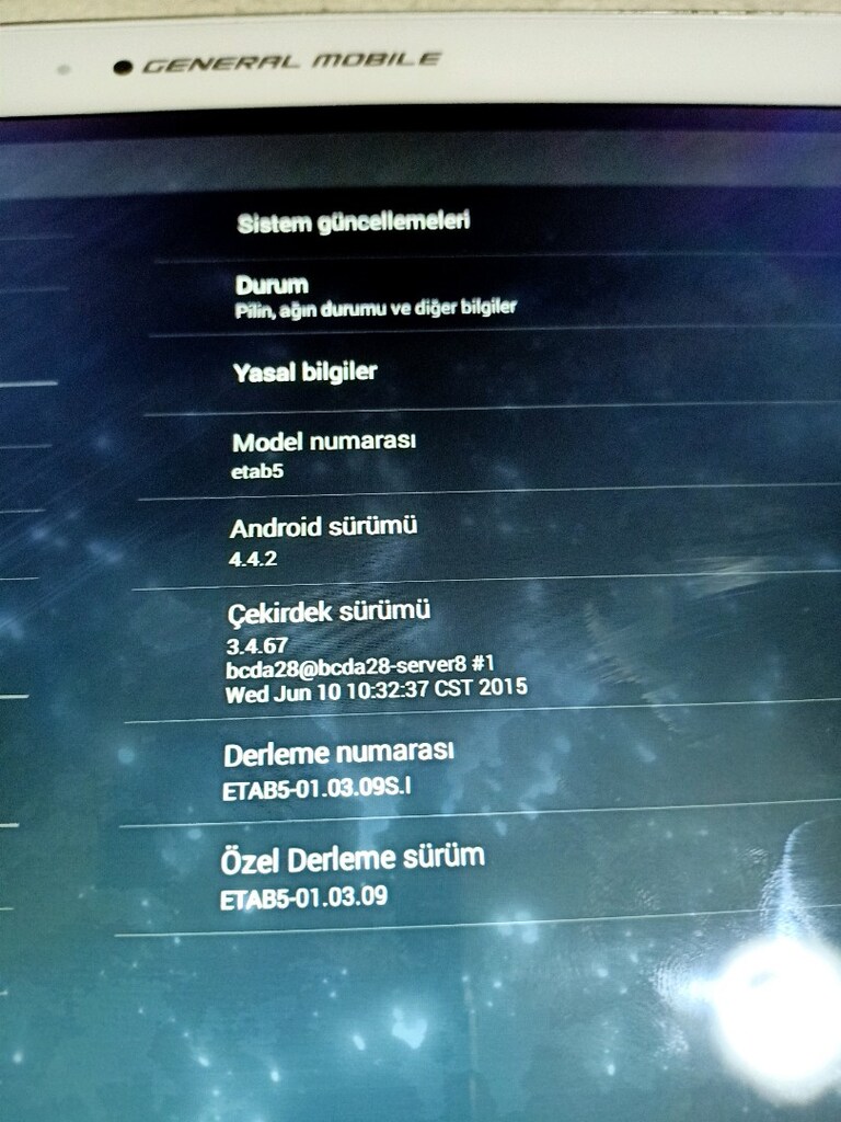 General Mobile tablet açiklama var - 4
