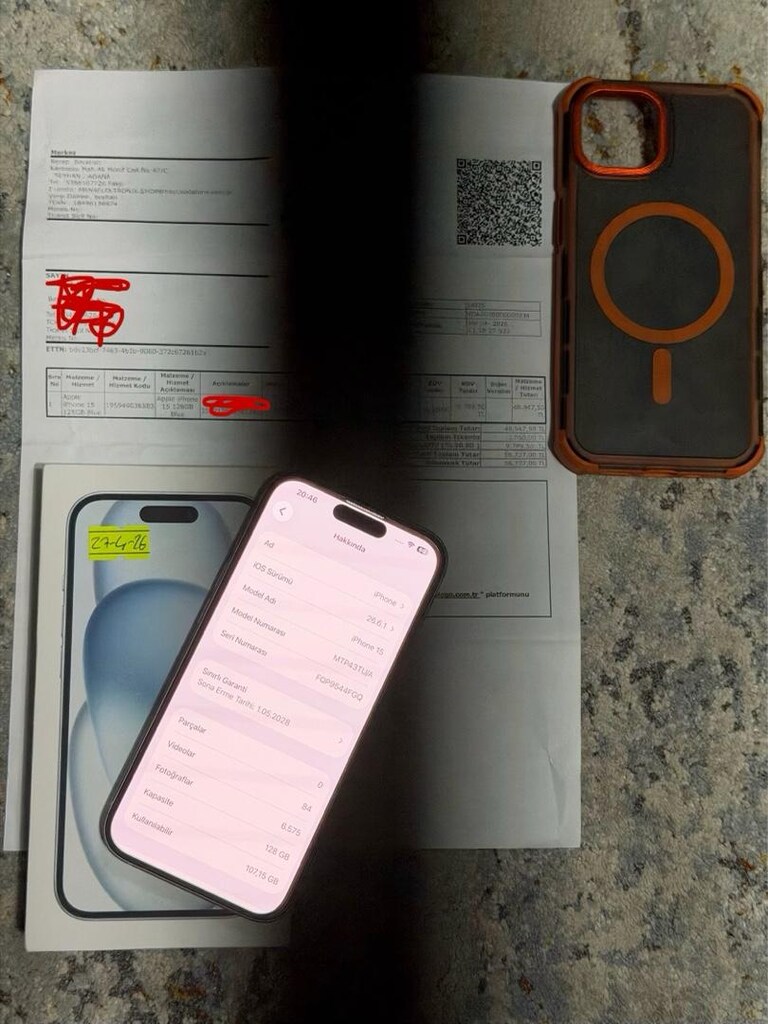 iPhone 15 128GB 21 AY Garantili Kutulu Faturalı - 3
