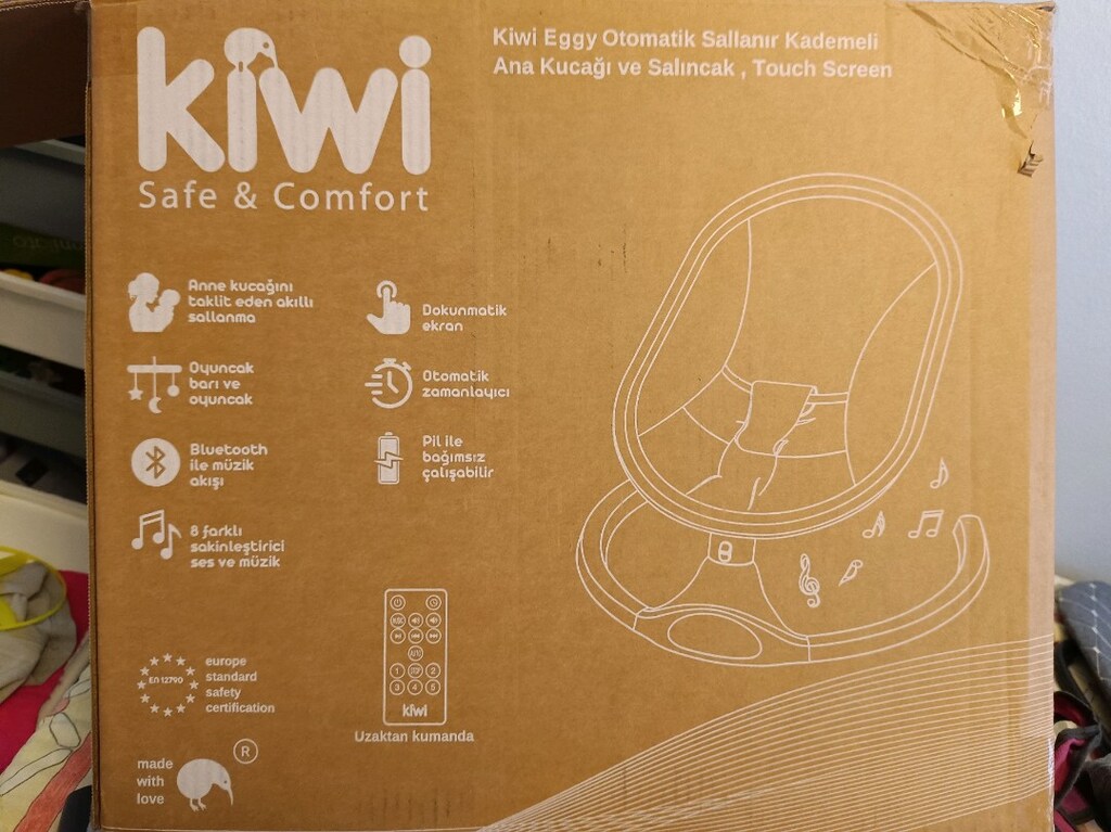 Kiwi Eggy Elektrikli Otomatik Sallanan Ana kucağı - 8