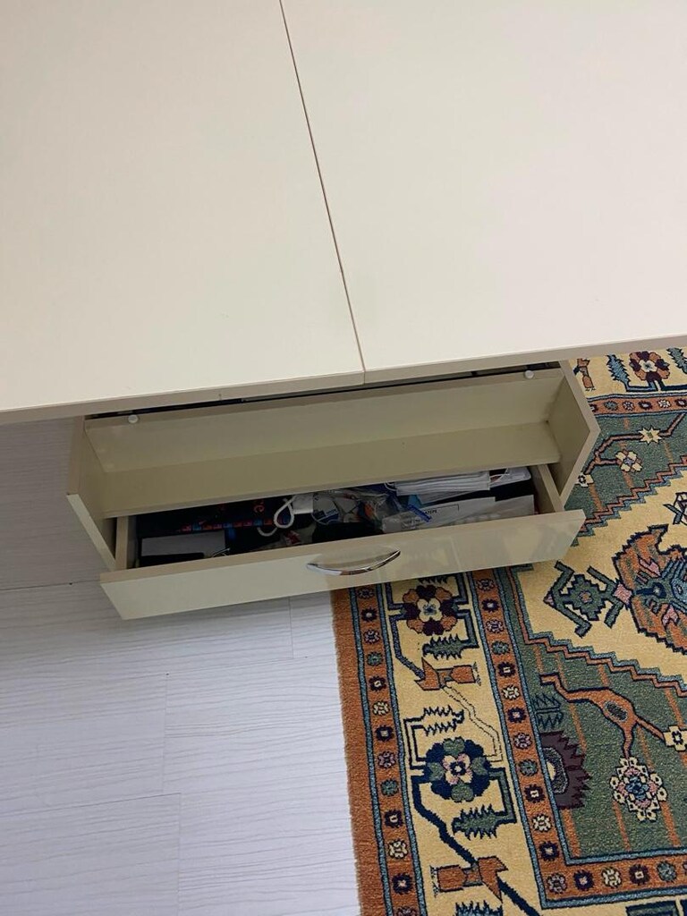 krem rengi açılır orta sehpa - 2