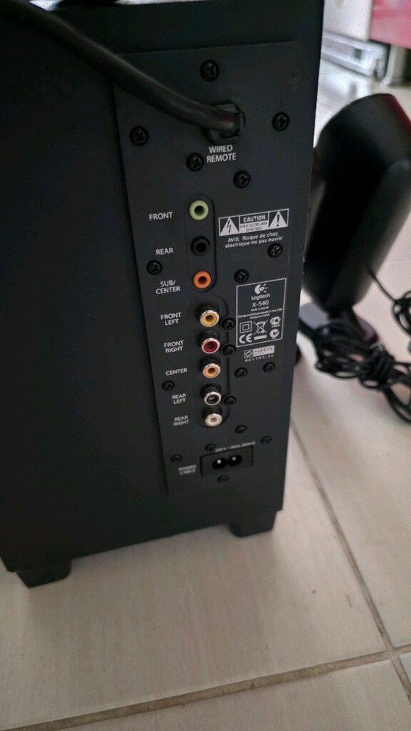 Logitech X-540, 70watt Rms, 5+1 ses sistemi - 7