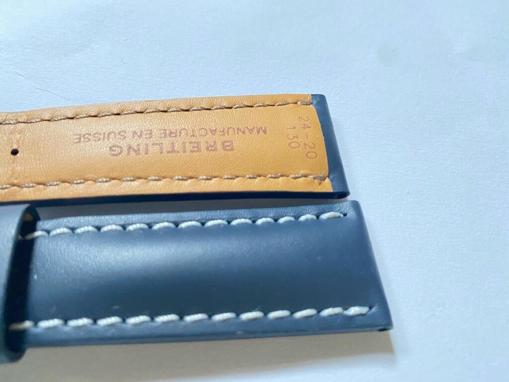 Breitling 24 mm lacivert kordon tokalı - 10