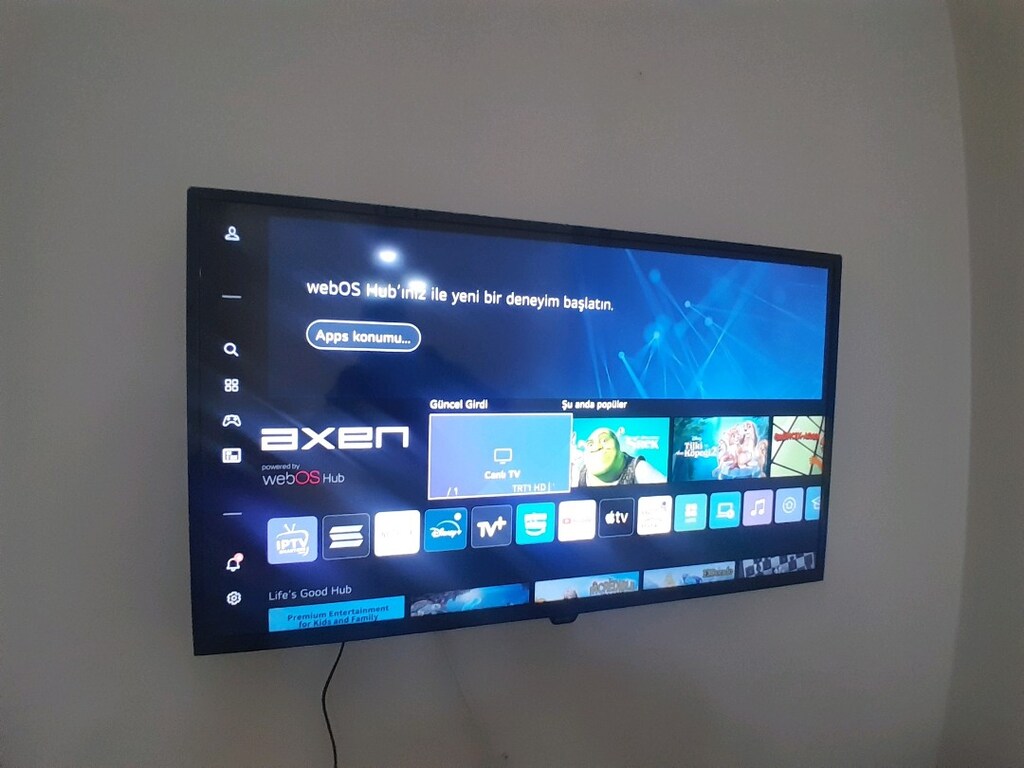 sıfır ayarında axen marka 109 ekran televizyon internetli - 7