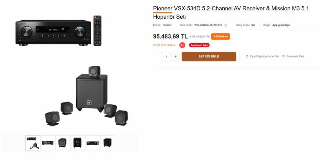Pioneer 5+1 profesyonel ses sistemi - 2