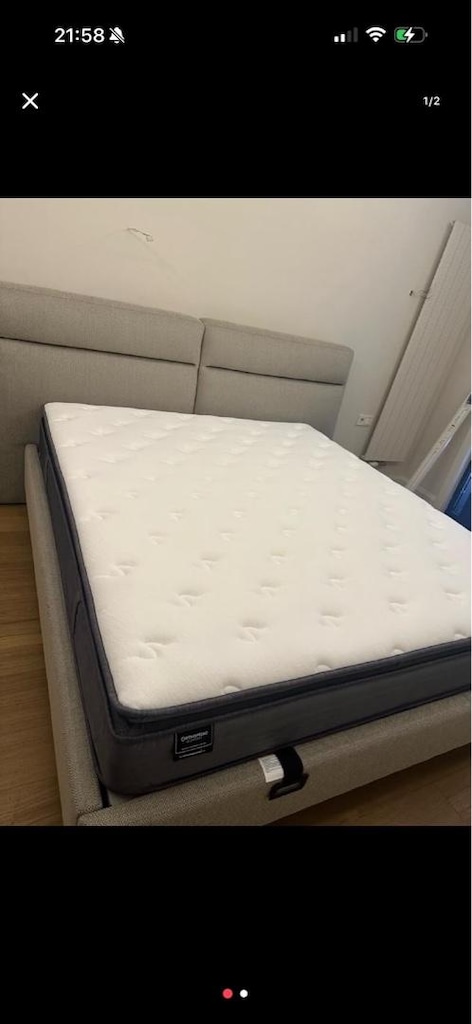 Enza home sıfır ayarında yatak baza başlık takımı 180*200 - 2