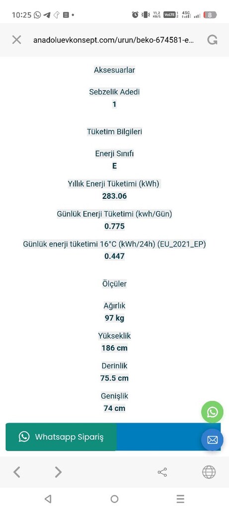 674581 EI No Frost Inox Leke tutmayan Buzdolabı - 15