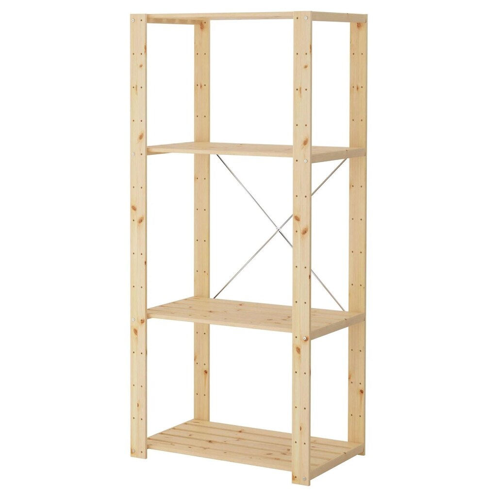 IKEA HEJNE Raf Ünitesi, Çam, 78x50x171 cm - 2