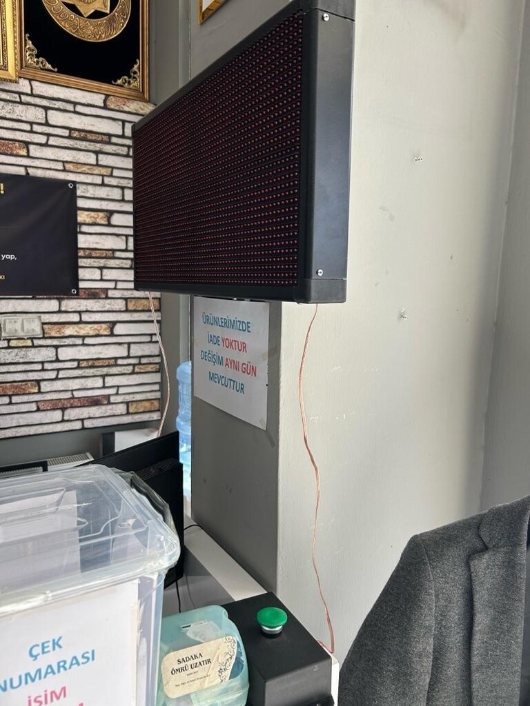 35×65 cm Programlanabilir LED Tabela – 10 Sn Durdurma (Oyunlu) – Büyük - 4
