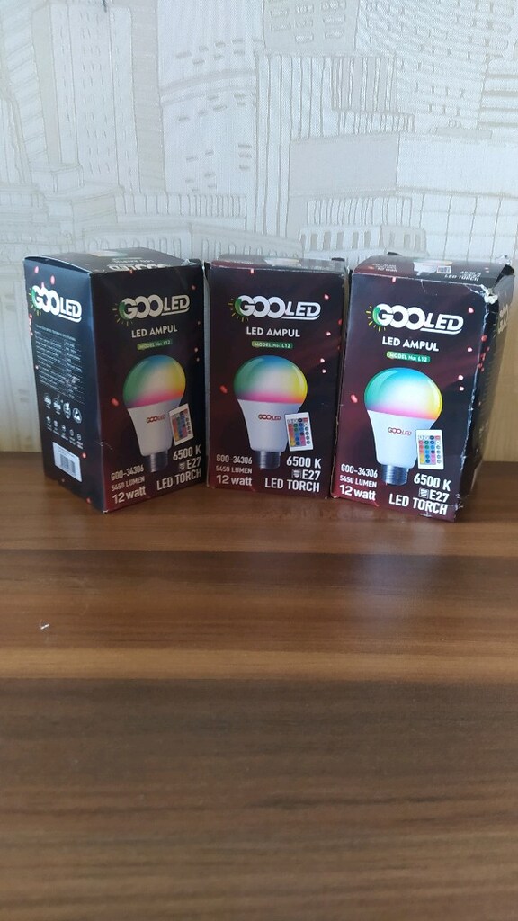 3 Kutu Uzaktan Kumandalı RGB LED Ampül - 6