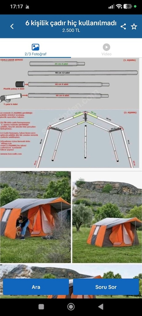 2 odalı bez çadır - 10