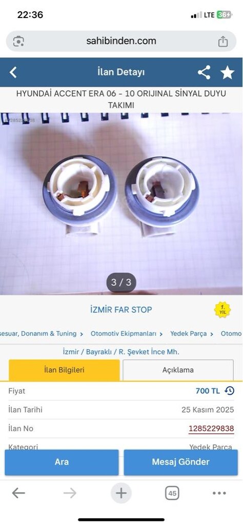 Sinyal duyu Hyundai acente era 06-10 - 5