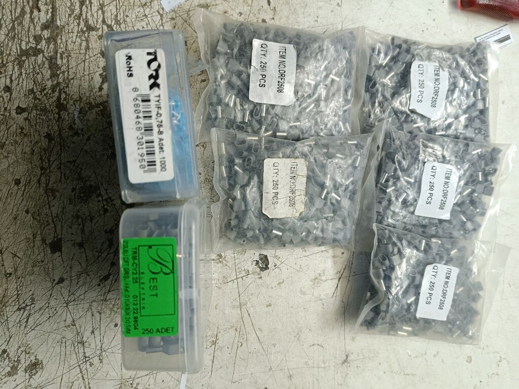 2 AD 2.5 mm. ve 0.75 KABLO YÜZÜK (HEPSİNİN FİYATI) - 2