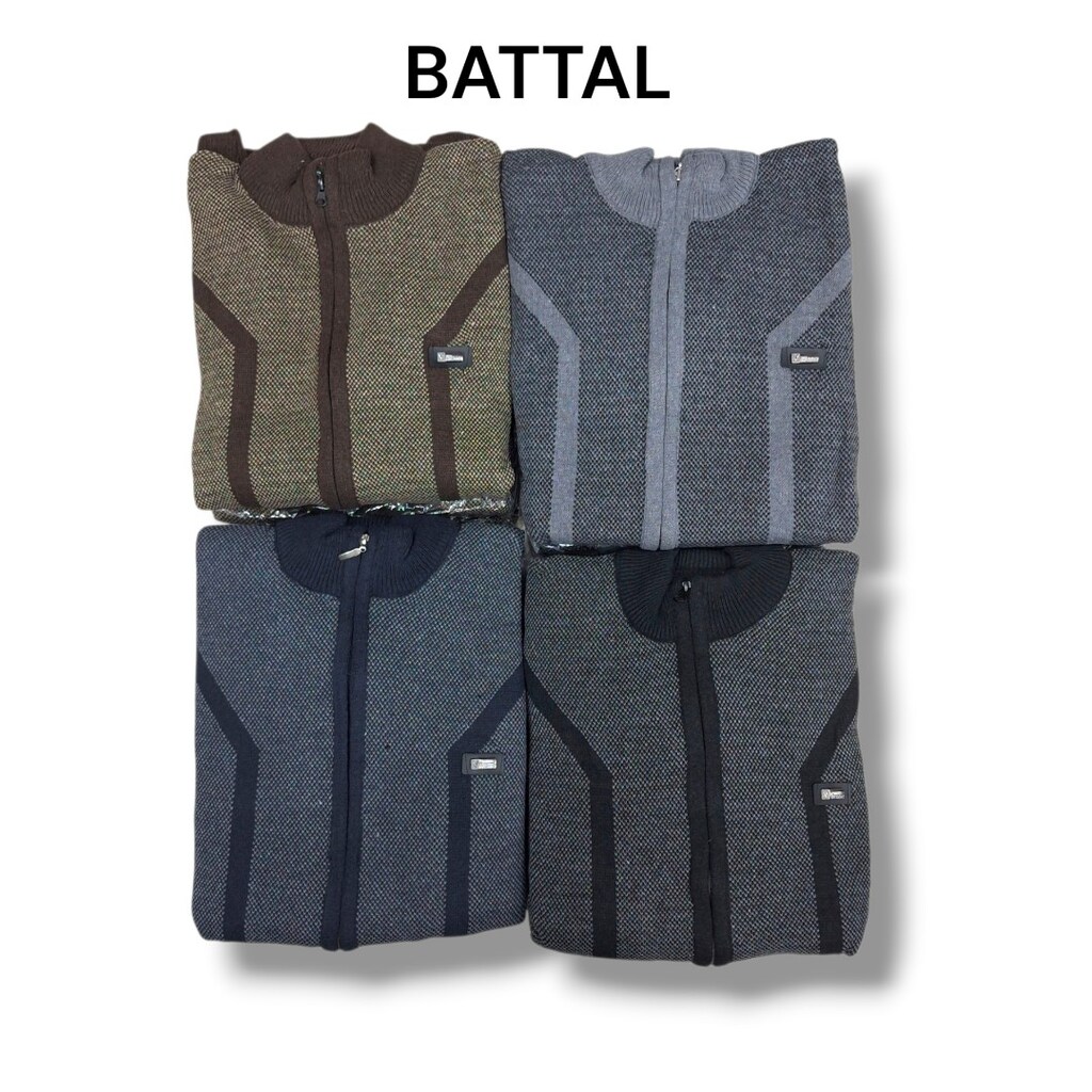 Toptan Fermuarlı Hırka Normal ve Battal - 13