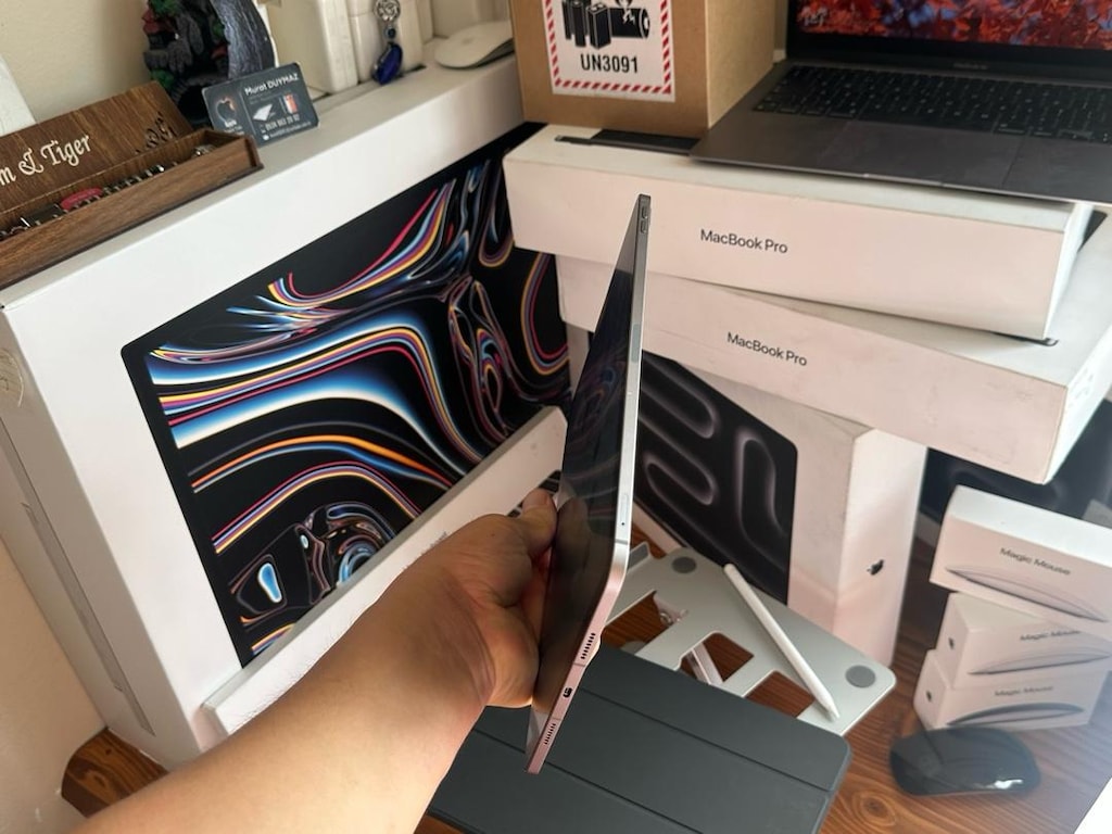 Sim kartlı ipad pro M4 çipli 11” 512 gb hafıza Apple orjinal kalem var - 5