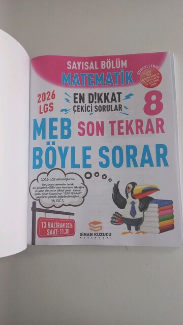 lgs hazırlık sinan kuzucu son tekrar matematik