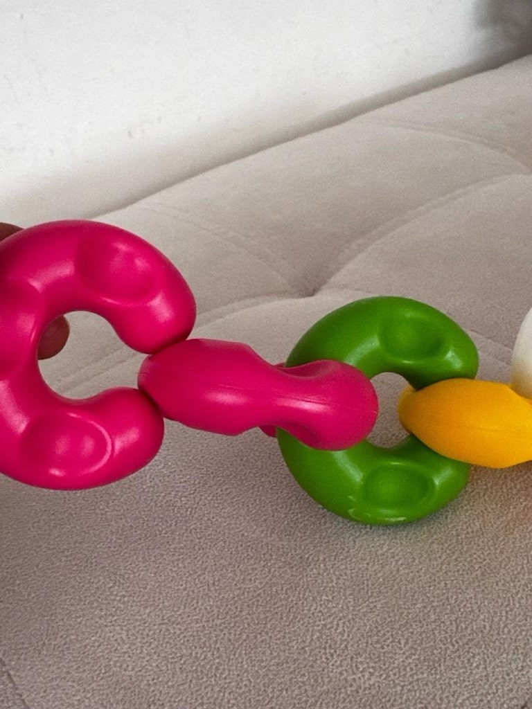 Mothercare ELC Renkli Zincir Bebek Legosu Montessori Oyuncağı - 3