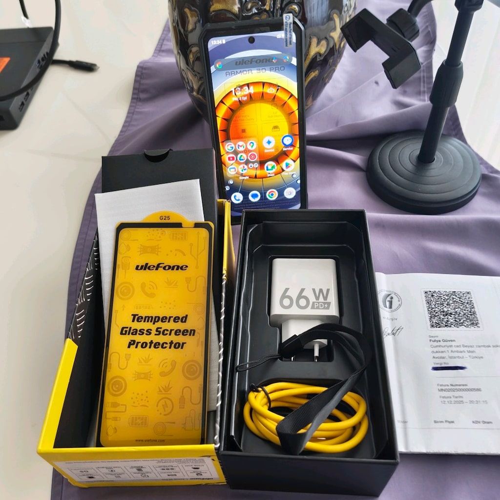 ULEFONE ARMOR 30 PRO TR CİHAZI FATURA KUTU EKSİKSİZ NOKTA HATASIZ - 8