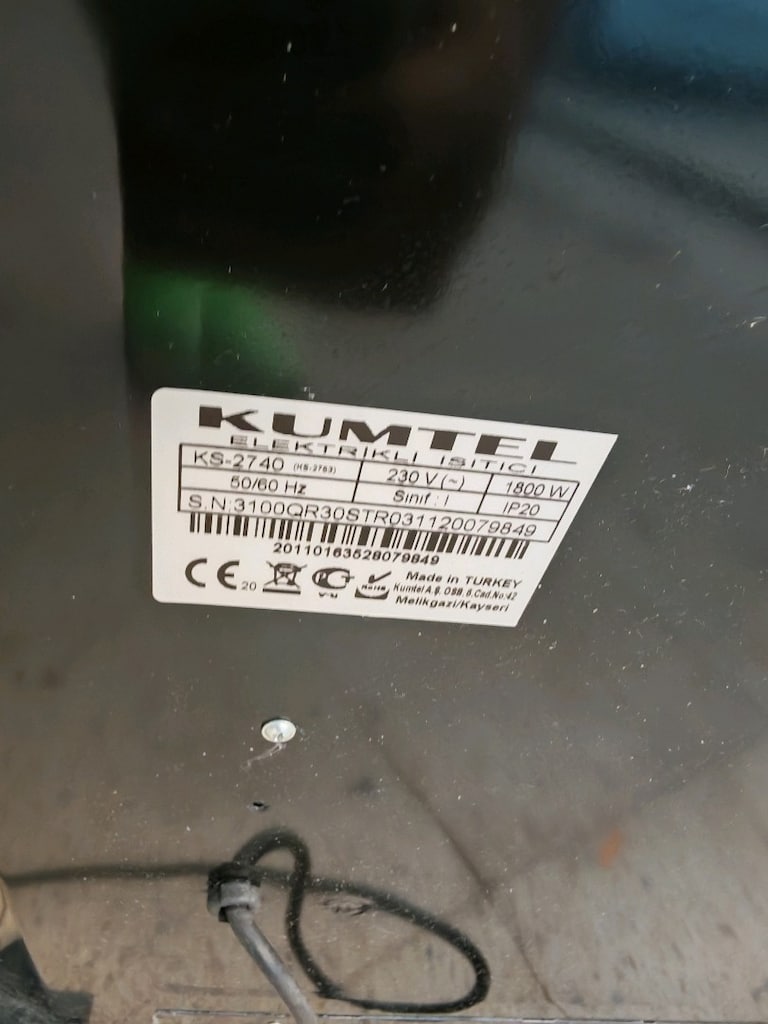 Elektrikli ısıtıcı, soba çok az kullanılmıştır - 6