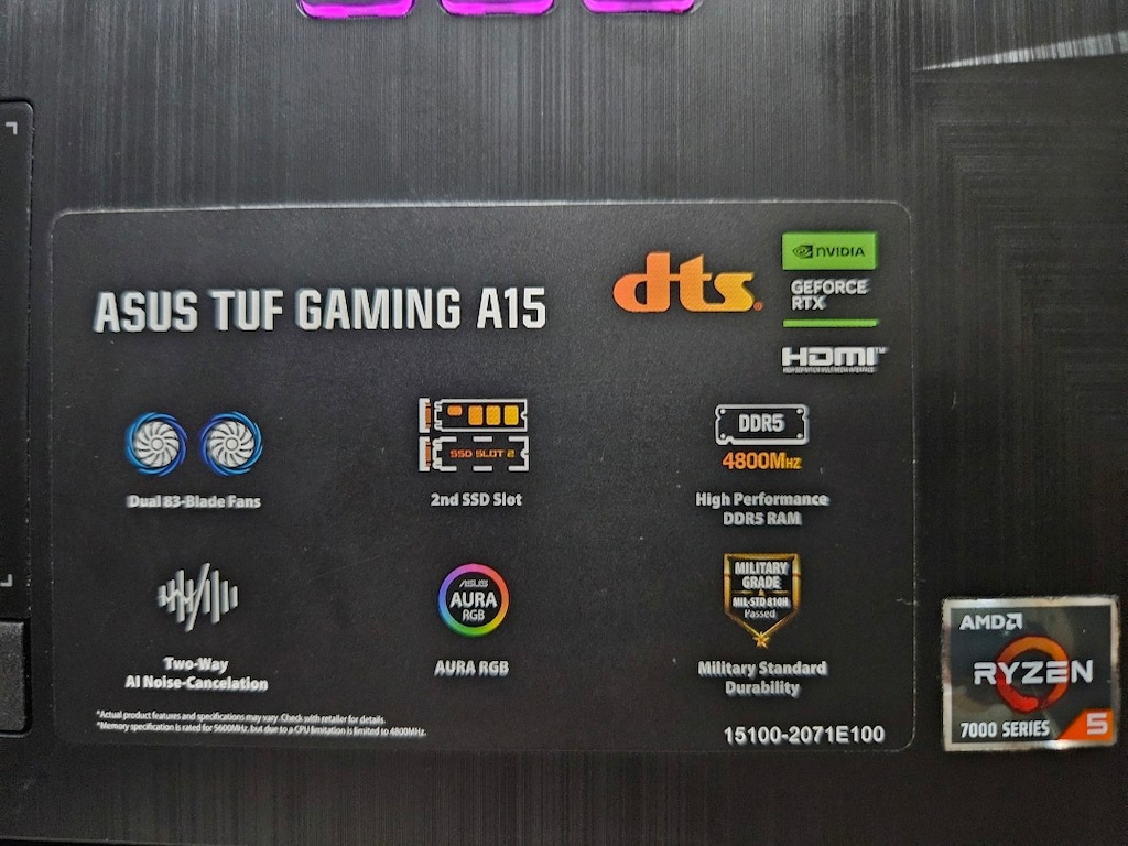 Asus Tuf Gaming Laptop - 4