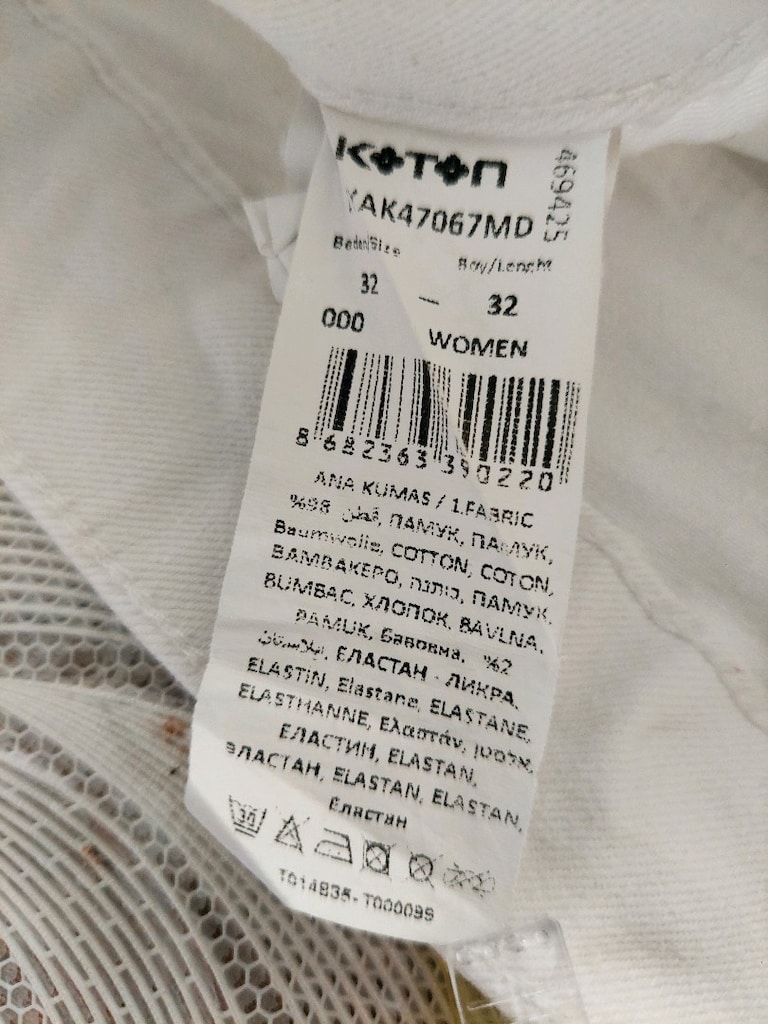 Koton victoria Beyaz Flare Jean Pantolon - 10