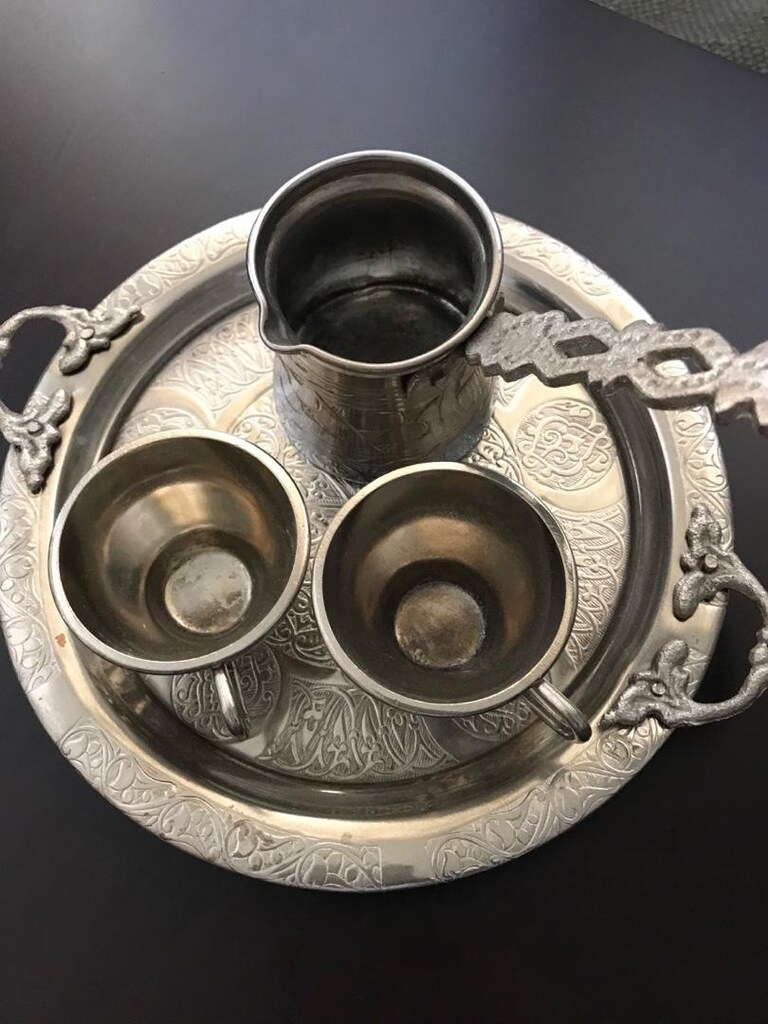 kahva takımı bakır el işçiliği - 3