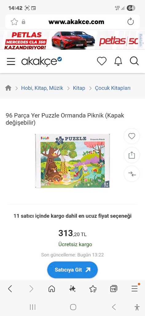96 Parça Yer Puzzle Ormanda Piknik - 5