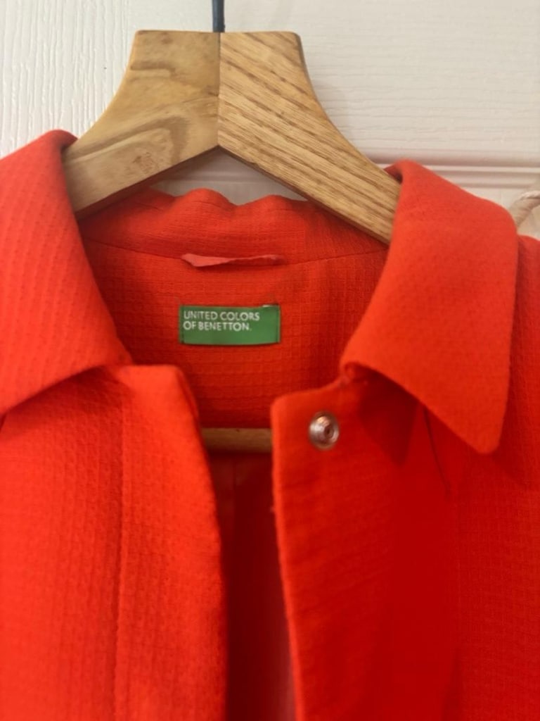 Benetton Marka Trençkot - 4