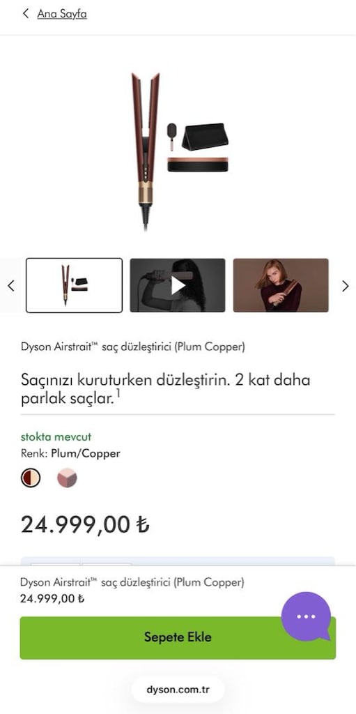DYSON AİRSTRAİT ORJINAL YENİ PAKETLİ - 6