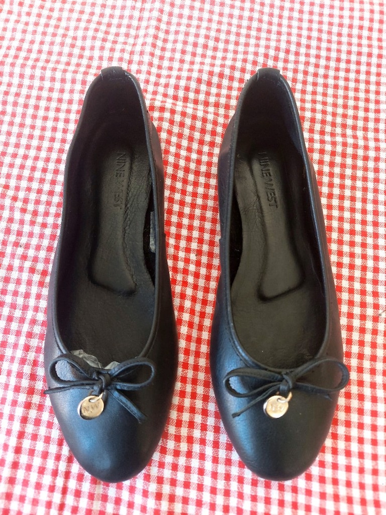Nine West Fiyonklu Siyah deri Babet - 3