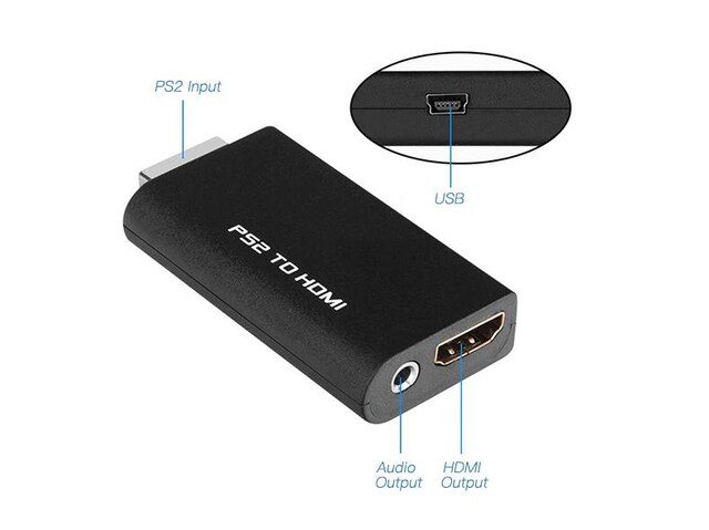 5046 Ps2 To Hdmi Tv Kablosu Çevirici Dönüştürücü Adaptör