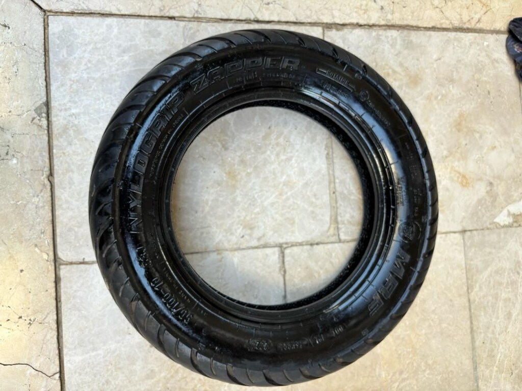 90/100-10 motor lastiği, yeni gibi - 4