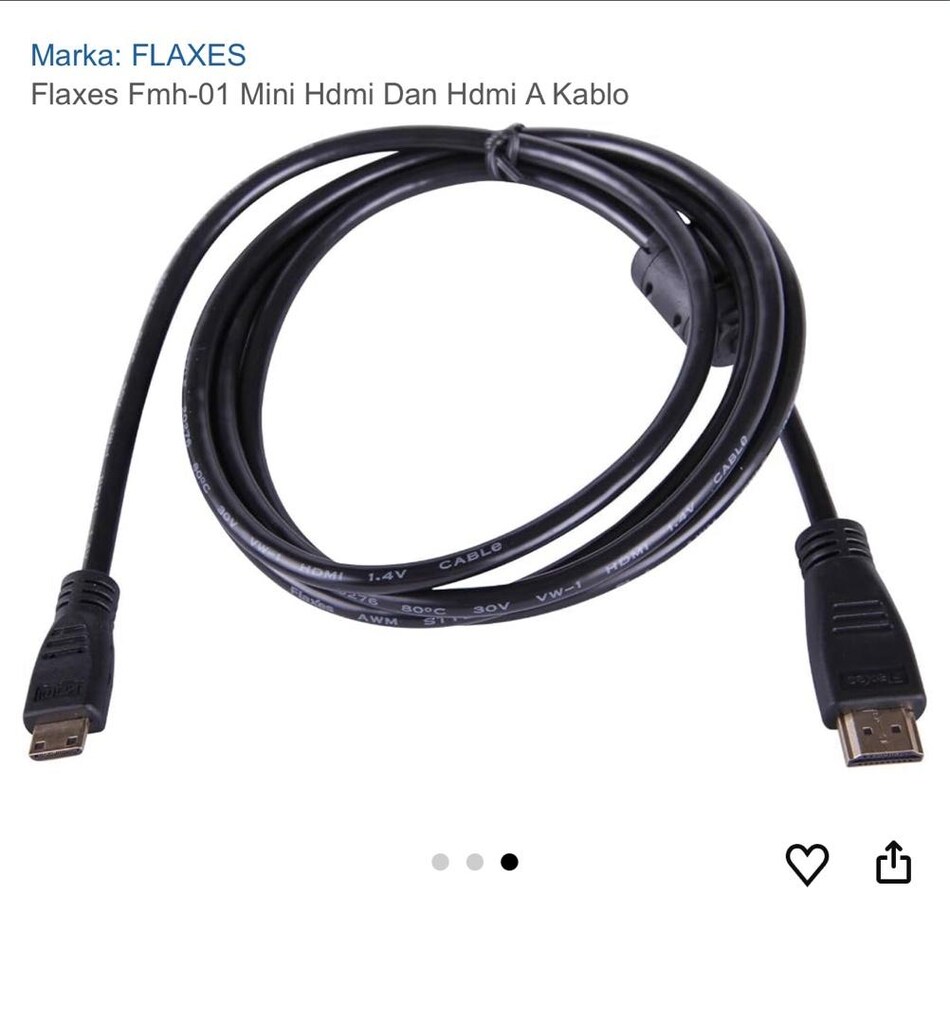ALTIN UÇLU HDMI KABLO SPESİFİK ÖZEL ÜRÜN - 3