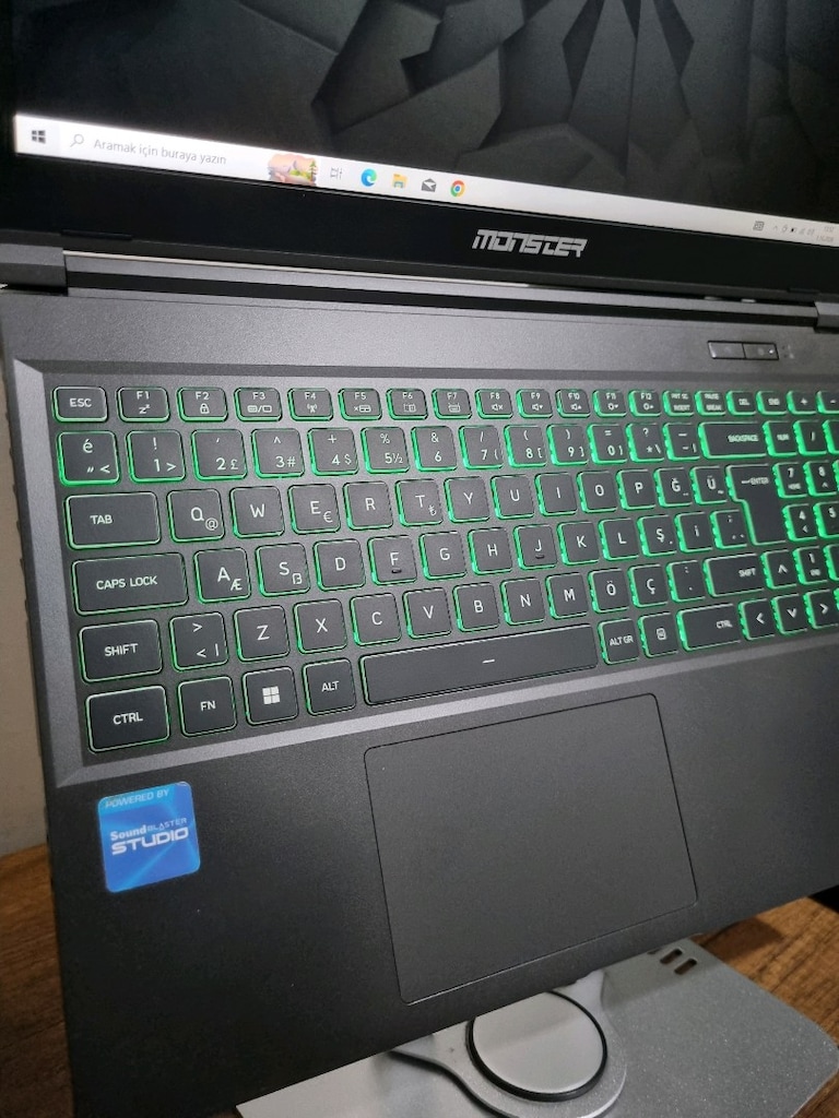 RTX4050 140W - Monster Abra - Temiz Gaming Laptop - 5