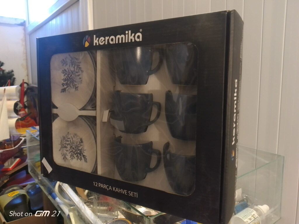 FIRSAT ÜRÜNÜ!!!! KERAMİKA marka, 12 PARÇA kahve SETİ (SERAMİK MALZEME) - 4