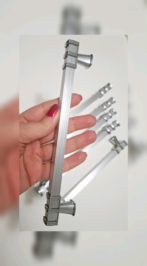 LÜX METAL HER BOY GÜMÜŞ KROM DOLAP MOBİLYA KULPU YENİ MODEL SAĞLAM - 2