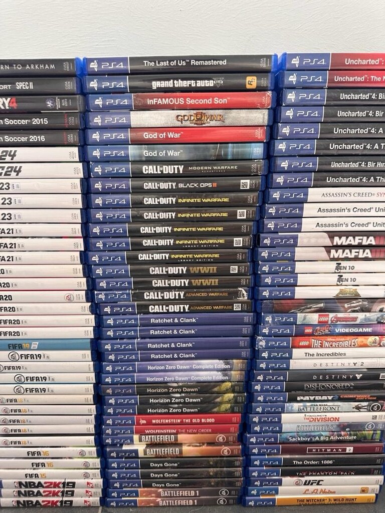 PS4 OYUN CDLERİ 105 Adet PS4 PS5 UYUMLU TEMİZ ORİJİNAL - 3