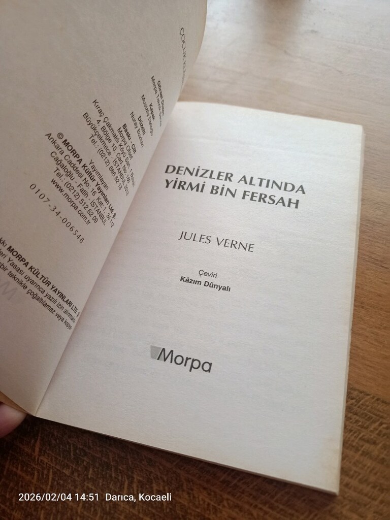 Denizler altında yirmi bin fersah kitabı - 2