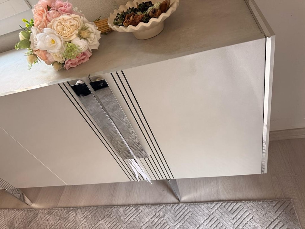 İnegöl Mobilya 6Kişilik Oval yemek masası takımı +Yemek Konsolu +Ayna - 14