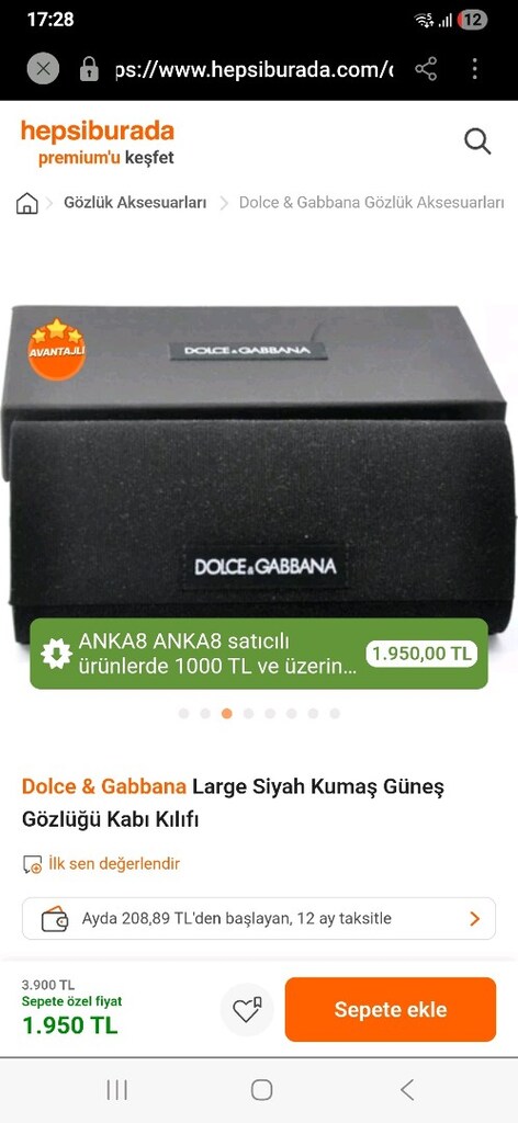 Dolce&Gabbana Gözlük Kılıfı - 4