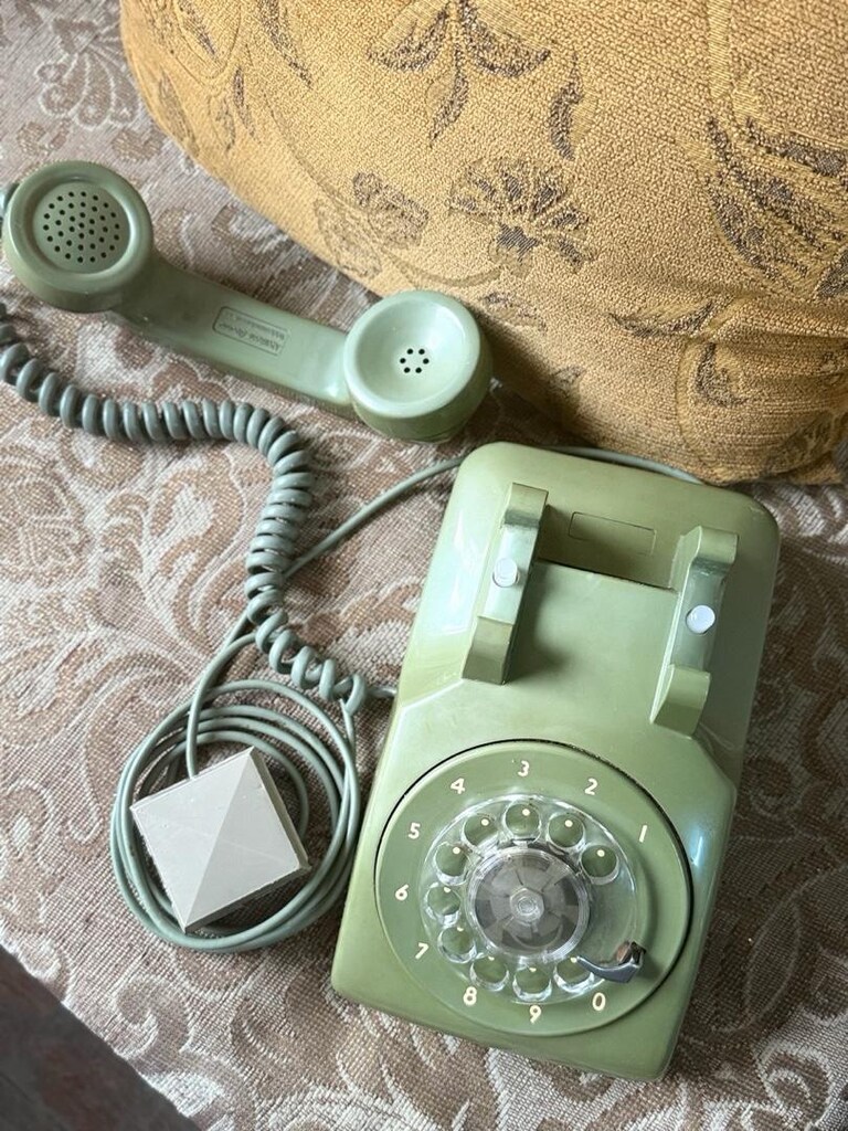 Antika Yeşil Çevirmeli Telefon - 3