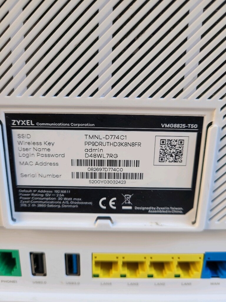 Zyxel T50 VDSL modem - 4