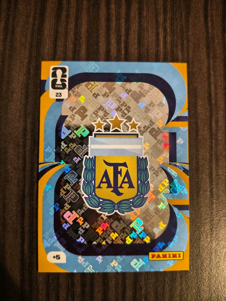 Panini FIFA World Cup 2026 Arjantin AFA Team Badge Holo Rare +5 Nadir - 5