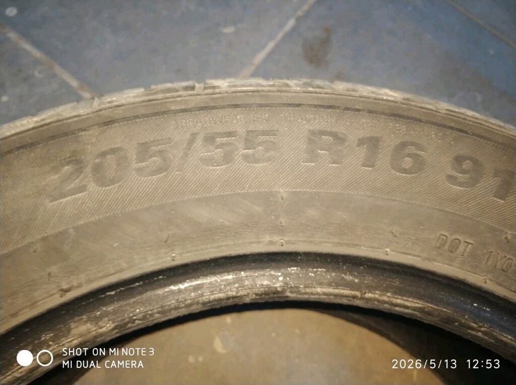 oto yaz lastik (1 adet Kumho 205/55/16 üretimi 2023) - 3