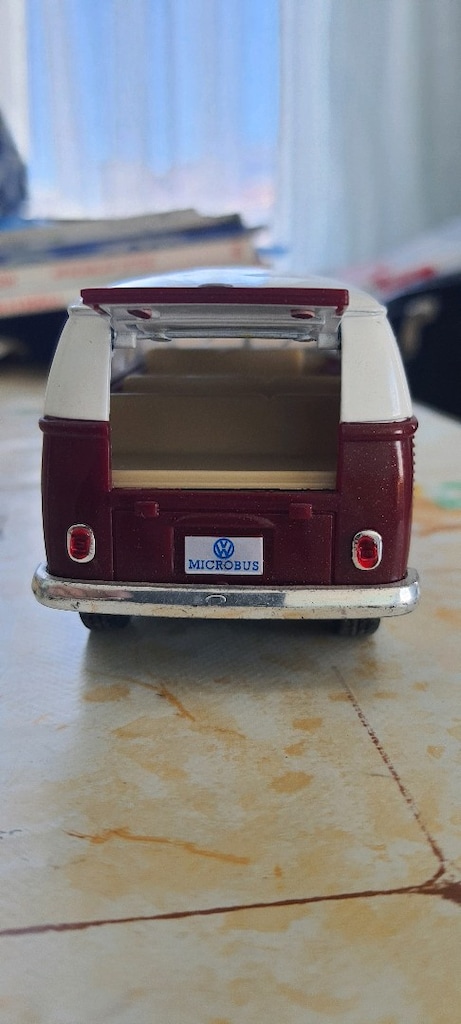 kinsmart 1962 volkwagen classic bus döküm otobüs araç araba ( Sıfır) - 7