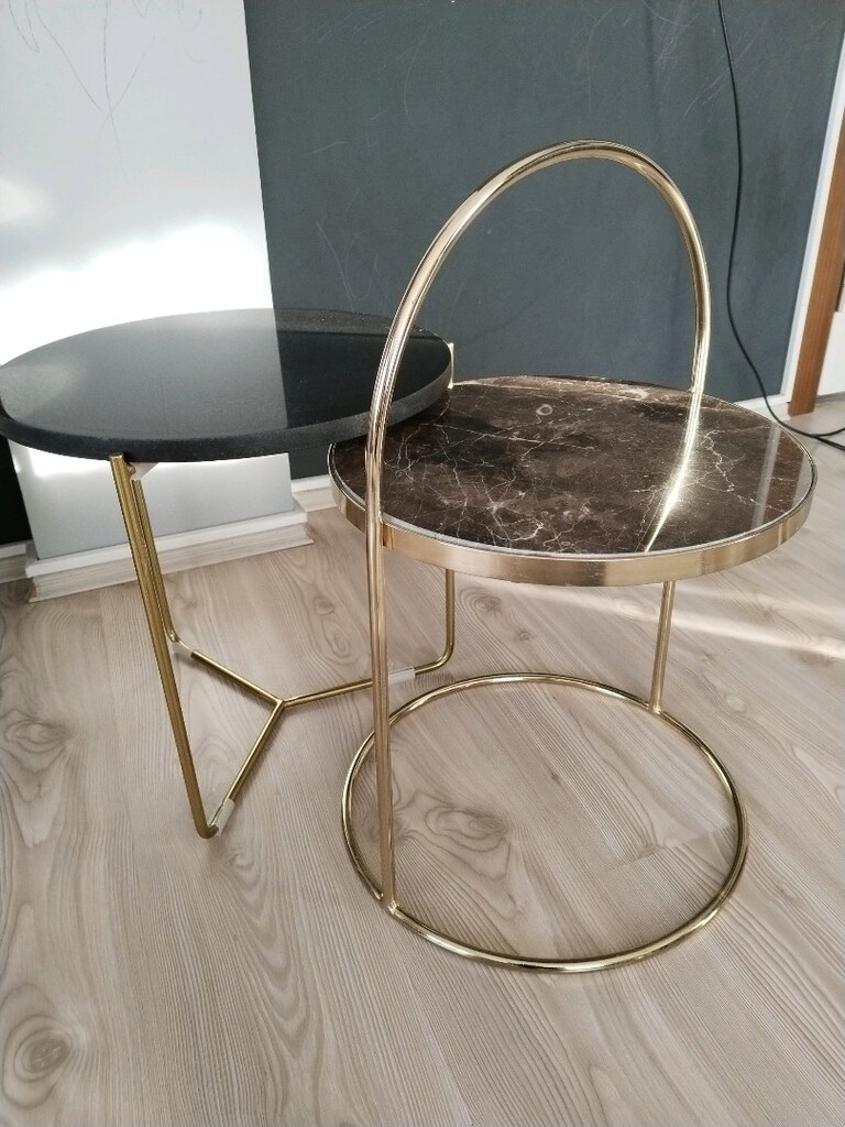 Zara home mermer ikili sehpa - 2
