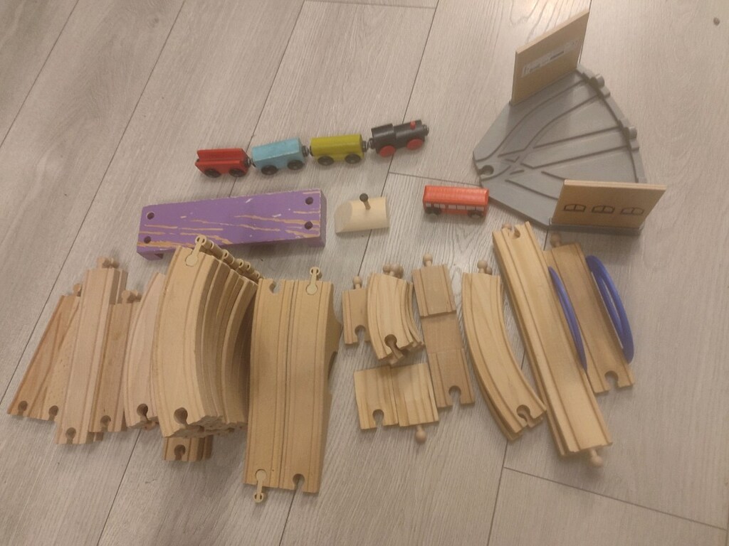 Ikea lillabo 48 parça ahşap tren seti oyuncak istasyon - 16